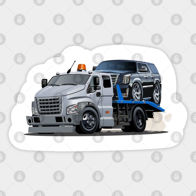 Cartoon tow truck Sticker by Mechanik